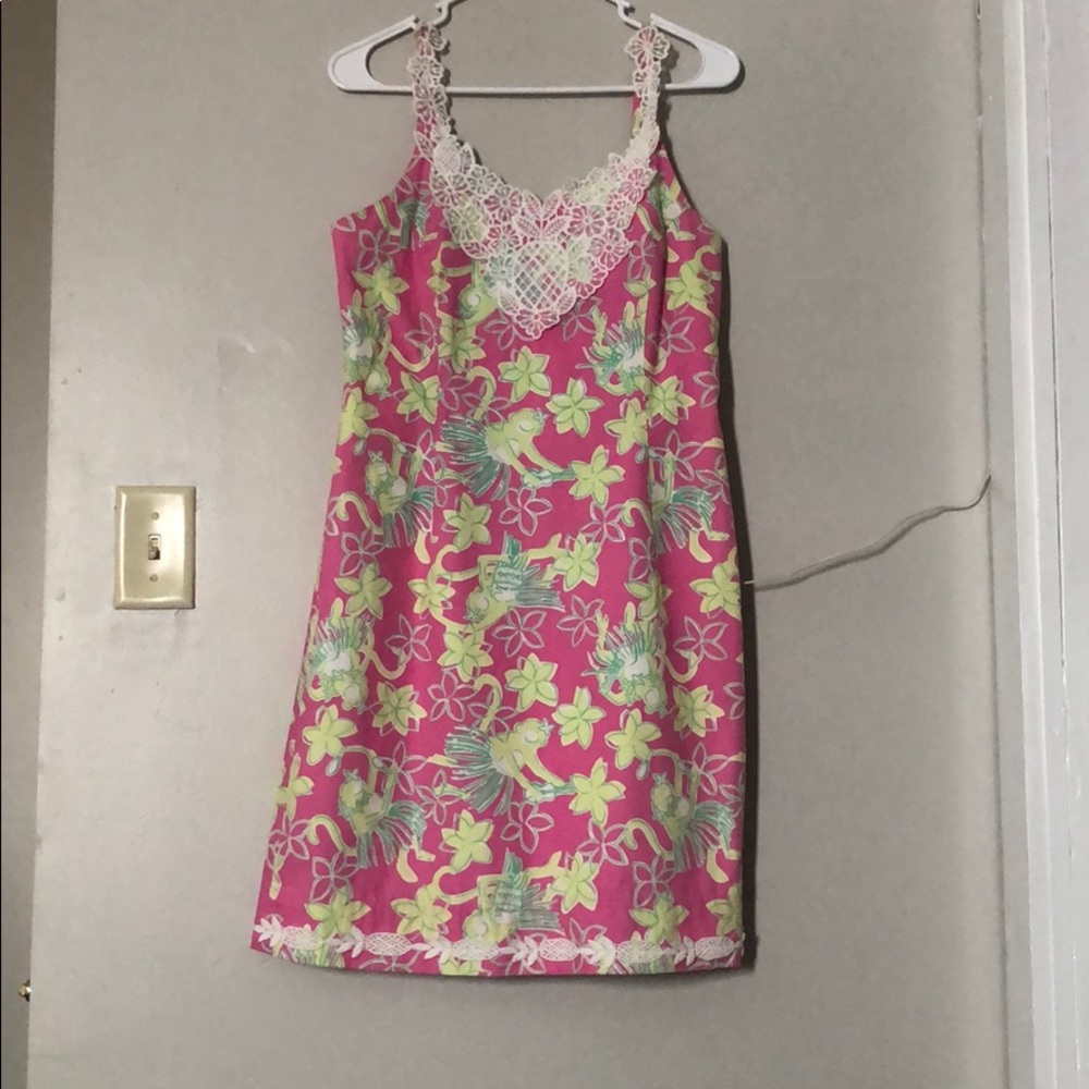 Lilly Pulitzer Rock A Hula Monkey Shift, EUC sz 6!